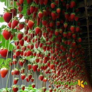 Клубника ампельная Анастасия купить по цене от 370р. в интернет-магазине «Посадика» с доставкой почтой в в Лысьвае и по всей России – [изображение №1].